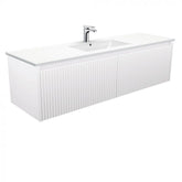 Fienza 1500mm Dolce Alina Wall Hung Vanity - Satin White